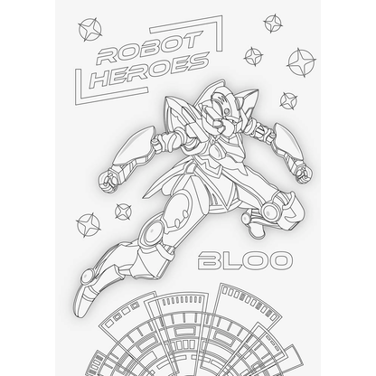 Artikelbild 3 für BRUNNEN Malblock ROBOT HEROES DIN A3 100 g/qm, 20 Blatt, 1 St., Artikelnummer 689867