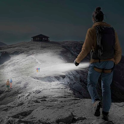 Artikelbild 2 für hama FLX600 LED Taschenlampe grau 17,5 cm, 1 St., Artikelnummer 776876