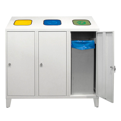 Artikelbild 2 für ADB Mülltrenner 3x 120,0 l lichtgrau, 1 St., Artikelnummer 354504