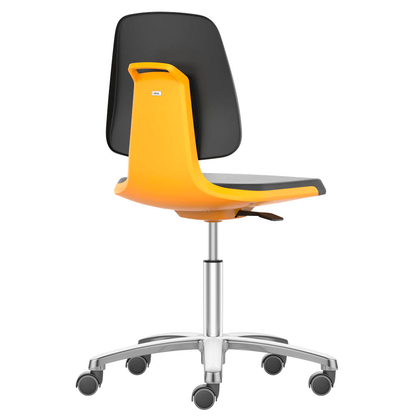 Artikelbild 4 für bimos Arbeitsdrehstuhl Labsit orange, schwarz Kunstleder, Artikelnummer 918458