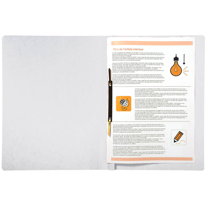 Artikelbild 3 für Exacompta Schnellhefter Karton weiß DIN A4, 25 St., Artikelnummer 286684