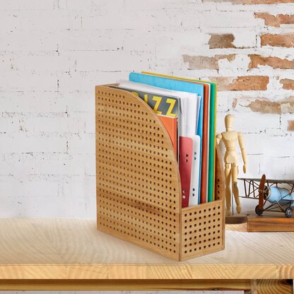 Artikelbild 5 für relaxdays Stehsammler 10024221_0 braun Bambus, DIN A4, Artikelnummer 392751