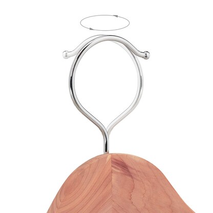 Artikelbild 6 für relaxdays Kleiderbügel braun, 5 St., Artikelnummer 519993