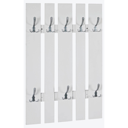 Artikelbild für HAKU Möbel Wandgarderobe 14394 weiß Metall 8 Haken 65,0 x 100,0 cm, Artikelnummer 551073