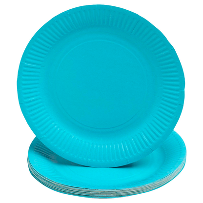 Artikelbild 2 für PROnappe Pappteller türkis Ø 23,0 cm, 20 St., Artikelnummer 345789