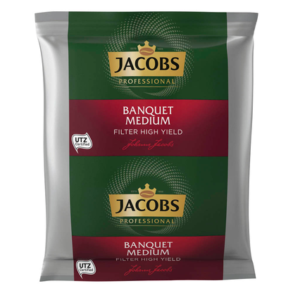 Artikelbild für JACOBS BANQUET MEDIUM Kaffee, gemahlen, Arabica- und Robustabohnen 80 x 60,0 g, Artikelnummer 744389