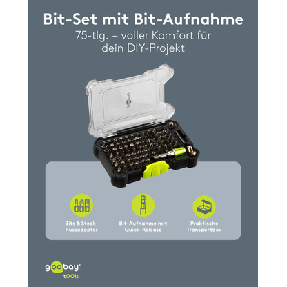 Artikelbild 5 für goobay Bit-Set 77843, 75-teilig, Artikelnummer 779742