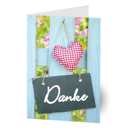 Artikelbild für LUMA Dankeskarte Herz LU1535 DIN B6, 1 St., Artikelnummer 798324