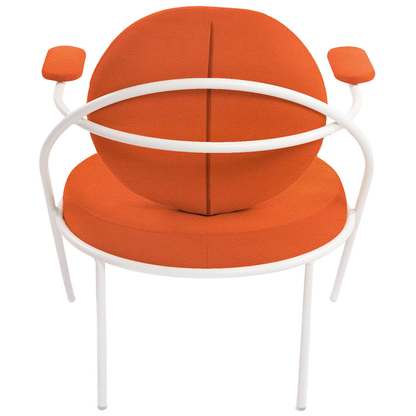 Artikelbild 4 für meet powered by PAPERFLOW Sessel SATURNE rost weiß Kunstleder 70,0 x 73,0 x 88,0 cm, 1 St., Artikelnummer 231268