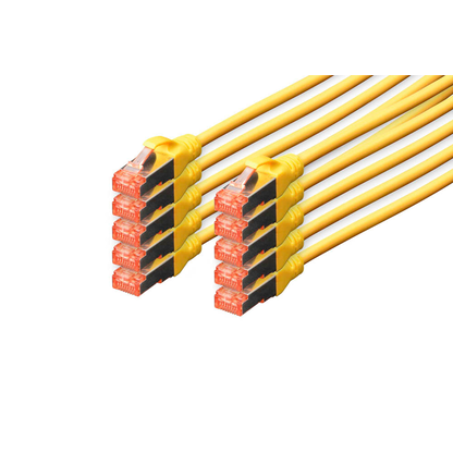 Artikelbild für DIGITUS RJ45-Stecker/RJ-45 Stecker Netzwerkkabel DK-1644-010-Y-10 1,0 m gelb, 10 St., Artikelnummer 381636