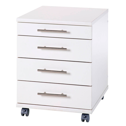 Artikelbild 5 für MÖBELPARTNER Rollcontainer weiß 4 Auszüge 42,0 x 50,0 x 56,9 cm, Artikelnummer 157628