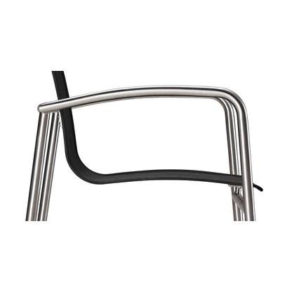 Artikelbild 2 für BEST Gartenstuhl mit Armlehnen Khartum schwarz, 1 St., Artikelnummer 139044