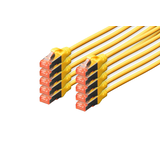Artikelbild 1 für DIGITUS RJ45-Stecker/RJ-45 Stecker Netzwerkkabel DK-1644-020-Y-10 2,0 m gelb, 10 St., Artikelnummer 381839