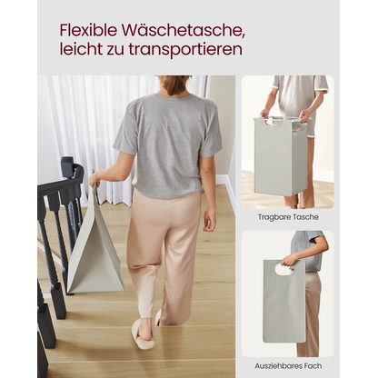 Artikelbild 7 für VASAGLE Wäschesortierer weiß, 1 St., Artikelnummer 438709