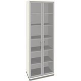 Artikelbild 1 für fm Aktenschrank Oldenburg, 4260672331949 weiß, Acrylglas klar 2 Fachböden 80,0 x 44,2 x 222,1 cm, Artikelnummer 565364