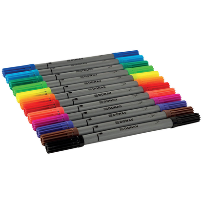 Artikelbild für DONAU Filzstifte farbsortiert, 12 St., Artikelnummer 687527