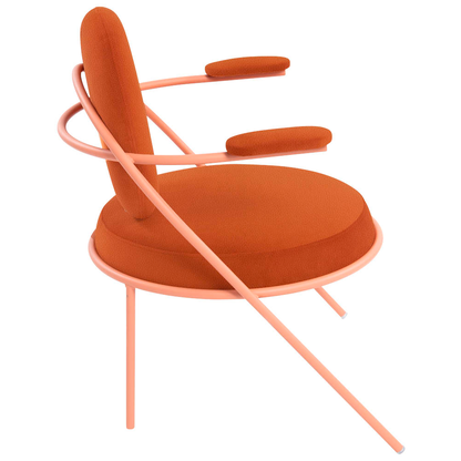 Artikelbild 3 für meet powered by PAPERFLOW Sessel SATURNE rost rosa Kunstleder 70,0 x 73,0 x 88,0 cm, 2 St., Artikelnummer 230908