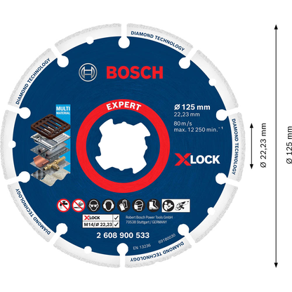 Artikelbild 5 für BOSCH Trennscheibe EXPERT Diamond Metal Wheel X-LOCK, 1 St., Artikelnummer 219018