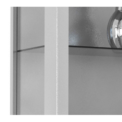 Artikelbild 2 für VCM my home Udina Hängevitrine silber 2 Fachböden mit Beleuchtung, Artikelnummer 781125