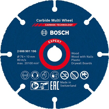 Artikelbild für BOSCH Trennscheibe EXPERT Carbide Multiwheel, 1 St., Artikelnummer 795833