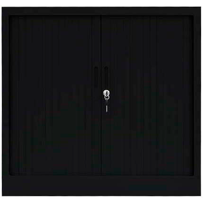 Artikelbild 2 für LÜLLMANN Schiebetürenschrank, 555089 tiefschwarz 1 Fachboden 80,0 x 45,7 x 75,0 cm, Artikelnummer 183329