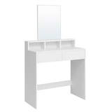 Artikelbild 1 für VASAGLE Schminktisch rechteckig Melamin, Spanplatte weiß 40,0 x 40,0 x 140,0 cm, 1 St., Artikelnummer 439186