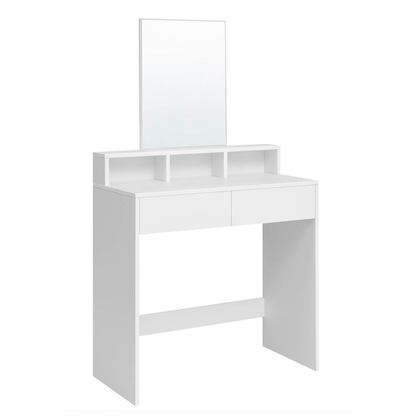 Artikelbild für VASAGLE Schminktisch rechteckig Melamin, Spanplatte weiß 40,0 x 40,0 x 140,0 cm, 1 St., Artikelnummer 439186
