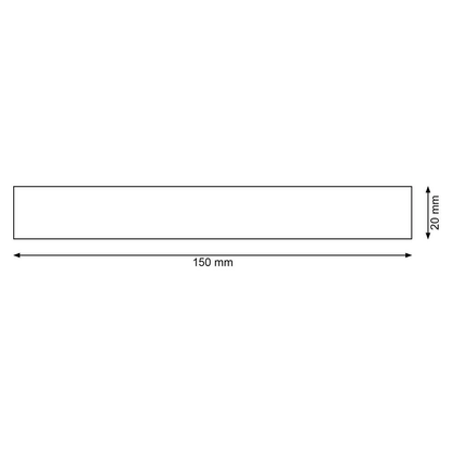 Artikelbild 2 für EICHNER Magnetschilder weiß 2,0 x 15,0 cm, 300 St., Artikelnummer 702609