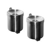 Artikelbild 1 für TKG Rondo junior Wandaschenbecher Edelstahl, 2 St., Artikelnummer 408017