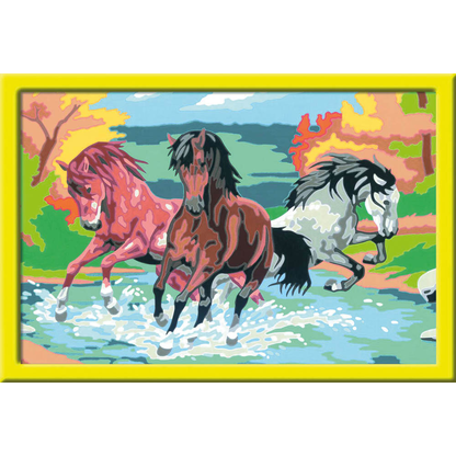 Artikelbild für Ravensburger Malen-nach-Zahlen Stolze Wildpferde mehrfarbig, Artikelnummer 478012