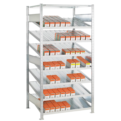 Artikelbild für SCHULTE Schrägbodenregal 13660 silber 100,0 x 60,0 x 200,0 cm, Artikelnummer 855039