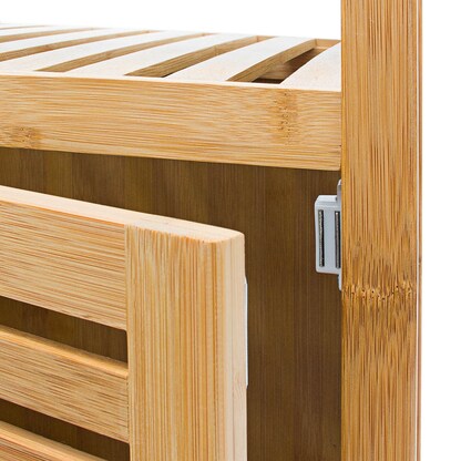 Artikelbild 3 für relaxdays Badregal braun 36,5 x 33,0 x 140,0 cm, Artikelnummer 448684