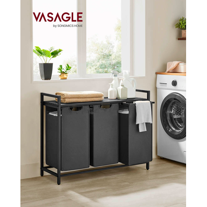 Artikelbild 10 für VASAGLE Wäschesortierer grau, schwarz, 1 St., Artikelnummer 438719