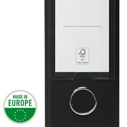 Artikelbild 5 für VON LEITZ Ordner hellblau Karton 8,0 cm DIN A4, 1 St., Artikelnummer 669939