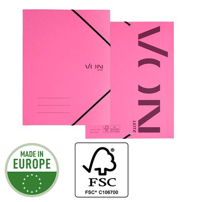 Artikelbild 6 für VON LEITZ Eckspanner DIN A4 fuchsia, 1 St., Artikelnummer 669848