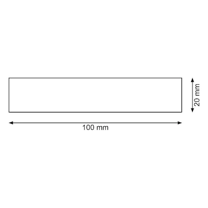 Artikelbild 2 für EICHNER Magnetschilder weiß 2,0 x 10,0 cm, 300 St., Artikelnummer 702777
