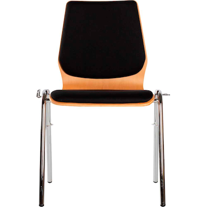 Artikelbild für LÜLLMANN Stapelstuhl 225560 buche, schwarz Holz, 1 St., Artikelnummer 790836