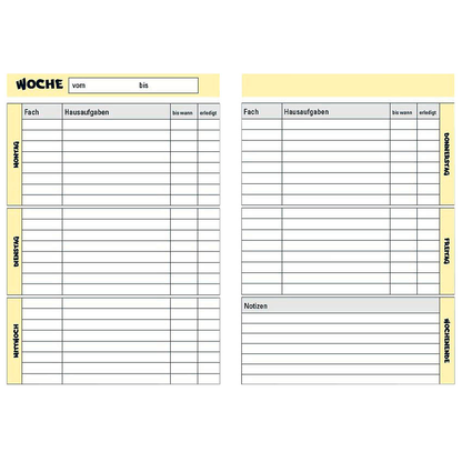 Artikelbild 5 für OXFORD Hausaufgabenheft Lineatur SL liniert DIN A5 ohne Rand, 48 Blatt, 1 St., Artikelnummer 107375