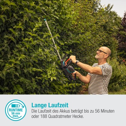 Artikelbild 9 für GARDENA ComfortCut 60/18V Ready-To-Use Set Akku-Heckenschere 18,0 V, mit 1 Akku, Artikelnummer 433512