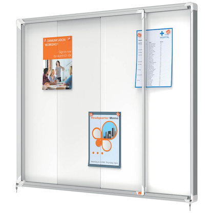 Artikelbild 6 für nobo Schaukasten silber 15x DIN A4 119,2 x 5,4 x 100,0 cm, 1 St., Artikelnummer 699619