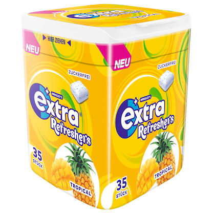 Artikelbild für extra® Refreshers TROPICAL Kaugummis 35 Dragees, Artikelnummer 473197