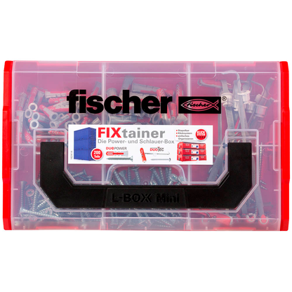 Artikelbild 3 für fischer FixTainer - DuoPower/DuoTec + S 2K 539868 Dübel- und Schrauben-Sortiment, 200-teilig, Artikelnummer 627154