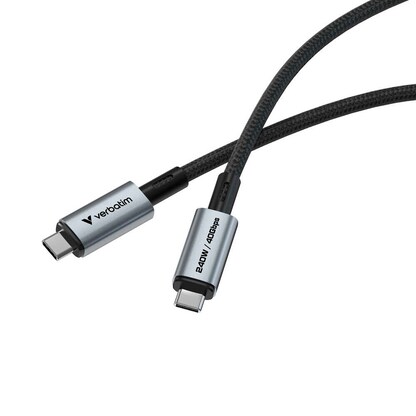 Artikelbild für verbatim Sync & Charge Ladekabel schwarz, Kabellänge: 1,2 m, 240 W, Artikelnummer 737886