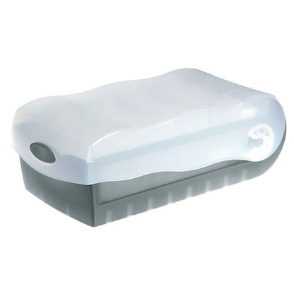 Artikelbild 3 für HAN Croco Karteikasten DIN A8 für 500 Karteikarten grau mit Deckel, Artikelnummer 947234