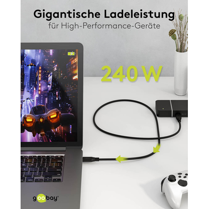 Artikelbild 5 für goobay USB 4 USB-Kabel 1,0 m schwarz, 1 St., Artikelnummer 557377
