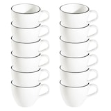 Artikelbild 1 für ID Fine Teetassen Modest Black Alzar weiß 0,2 l, 12 St., Artikelnummer 633929