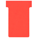Artikelbild 1 für FRANKEN TK101 Größe 1 T-Steckkarten rot, 100 St., Artikelnummer 670996