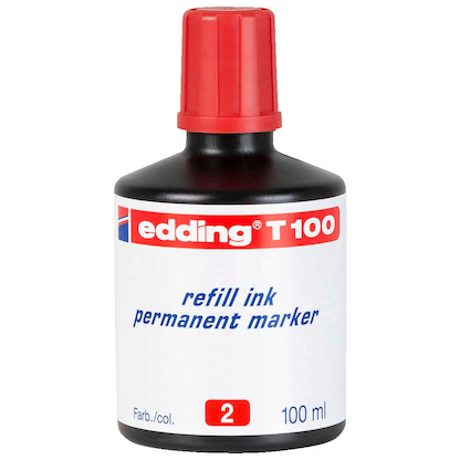 Artikelbild für edding Nachfülltusche T100 rot, Artikelnummer 311233
