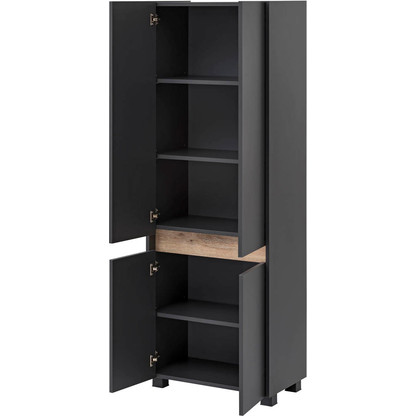 Artikelbild 3 für MÖBELPARTNER Badschrank Cosmo 701515 anthrazit 56,9 x 33,0 x 164,5 cm, Artikelnummer 673287