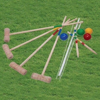 Artikelbild 9 für Idena Krocketspiel braun, Artikelnummer 880064